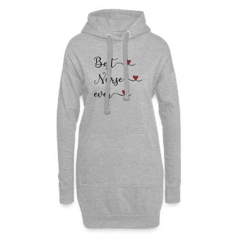 Infirmière - meilleure infirmière - Sweat-shirt à capuche long Femme - gris chiné - Devant