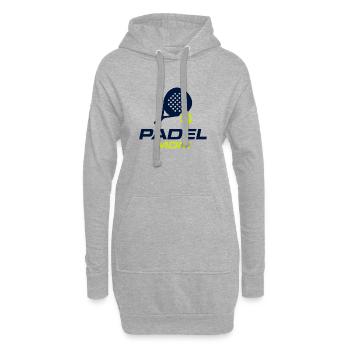 Padel Mom lustiges Hemdgeschenk für Padel-Liebhaber - Hoodie-Kleid - Grau meliert - Vorne