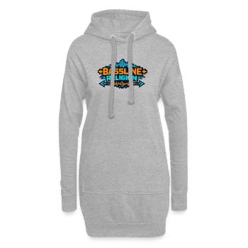 Bassline Religion Neon Logo - Hoodie-Kleid - Grau meliert - Vorne