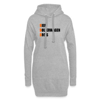 Chardie à bière pour la Journée des hommes - Sweat-shirt à capuche long Femme - gris chiné - Devant
