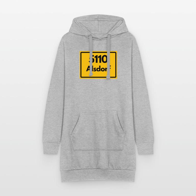 OLD POSTCODE POSTCODE RETRO 5110 ALSDORF Hoodie Dress