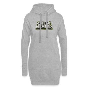 Membres de l’équipe - Sweat-shirt à capuche long Femme - gris chiné - Devant