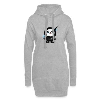 Süßer KI-Blitz-Grok-Maskottchen-Aufkleber - Hoodie-Kleid - Grau meliert - Vorne