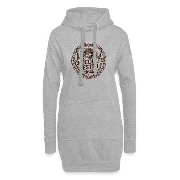 Barre de chocolat Cuisson de barres chocolatées - Sweat-shirt à capuche long Femme - gris chiné - Devant