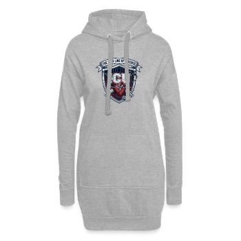 ICU Last Line of Defense - Intensivpflege Retro - Hoodie-Kleid - Grau meliert - Vorne