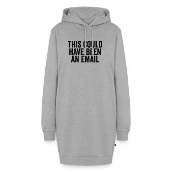 Sarcasme dans le travail quotidien – Cela aurait aussi pu être un l - Sweat-shirt à capuche long Femme - gris chiné - Devant