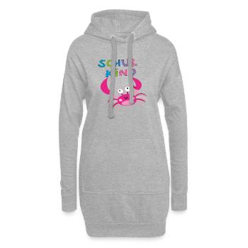 Schulkind  - Hoodie-Kleid - Grau meliert - Vorne