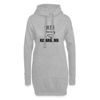 Kusarigama 鎖鎌 – Japanese Chain Sickle  - Hoodie-Kleid - Grau meliert - Vorne