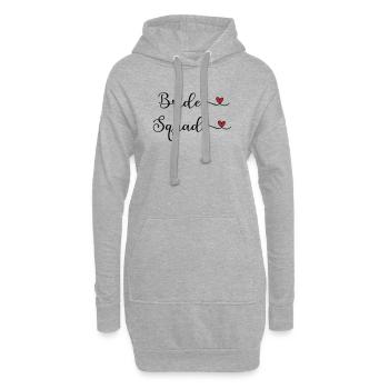 Équipe de la Mariée - Équipe Braut - Sweat-shirt à capuche long Femme - gris chiné - Devant