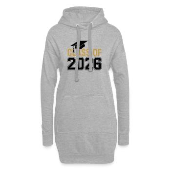 Class of 2026 Graduation T-Shirt – Funny / Proud - Sweat-shirt à capuche long Femme - gris chiné - Devant