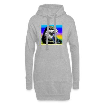 Otter - Hoodie-Kleid - Grau meliert - Vorne