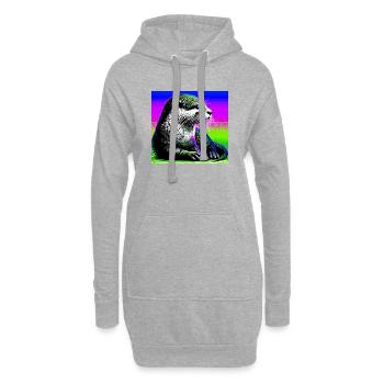 Otter - Hoodie-Kleid - Grau meliert - Vorne