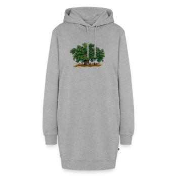Eiche - Hoodie-Kleid - Grau meliert - Vorne