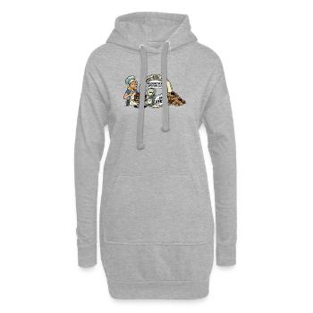 Kuchen - Hoodie-Kleid - Grau meliert - Vorne