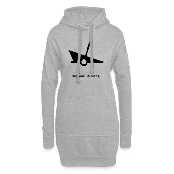 Wrack Wreck - Boje Nordsee Segeln Ostsee Nautik - Hoodie-Kleid - Grau meliert - Vorne