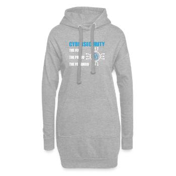 Funny Cybersecurity IT Support IT Security Network - Hoodie Dress - heather grey - Front