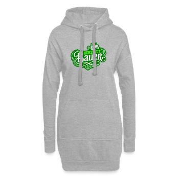 Herzblut Bauer Traktor - Hoodie-Kleid - Grau meliert - Vorne