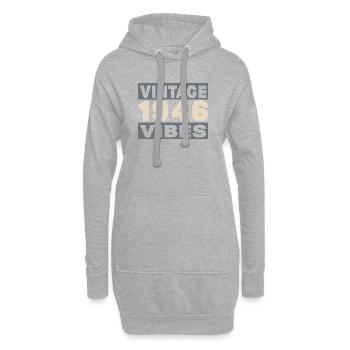 Jubiläum 1946 – 80 Jahre - Hoodie-Kleid - Grau meliert - Vorne