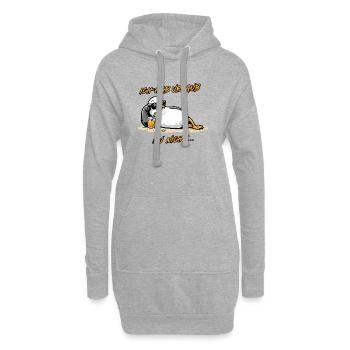 Urlaubsmöwe Ich hab Urlaub. Du nicht - Hoodie-Kleid - Grau meliert - Vorne