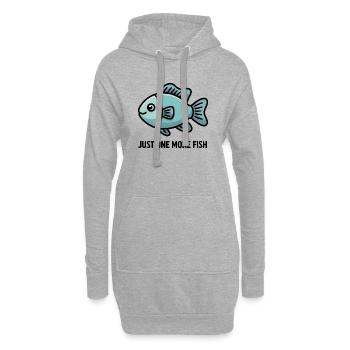 Nur noch ein Geschenk für Fisch-Cartoon-Aquarienliebhaber - Hoodie-Kleid - Grau meliert - Vorne