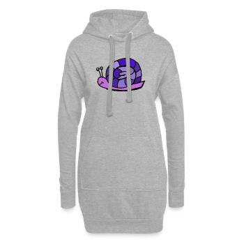 - Enfant des enfants de dessins animés Escargot - Sweat-shirt à capuche long Femme - gris chiné - Devant