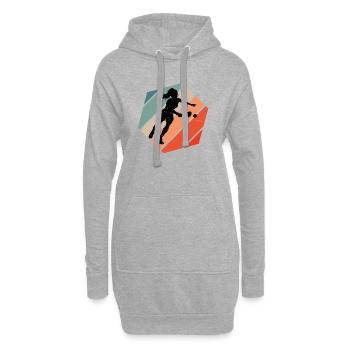 Pickleball player Geschenk für pickleball pro Fans - Hoodie-Kleid - Grau meliert - Vorne