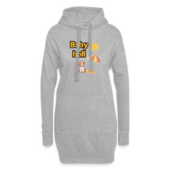 BABY BELL, MÂLE MODE FÊTES DE JEUNE FILLE EN MARCHE ! VACANCES DE L’ALCOOL - Sweat-shirt à capuche long Femme - gris chiné - Devant