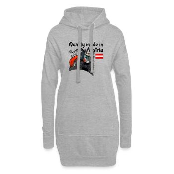 quality_made_in_austria - Hoodie-Kleid - Grau meliert - Vorne