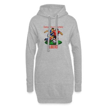 Ballduell Libero: Everywhere & Nowhere - Hoodie-Kleid - Grau meliert - Vorne
