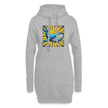 Wal - Hoodie-Kleid - Grau meliert - Vorne