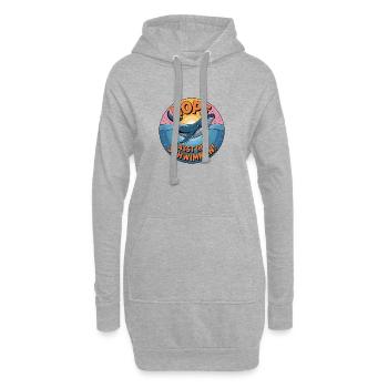 Hope/ Timmy der Wal in der Ostsee - Hoodie-Kleid - Grau meliert - Vorne