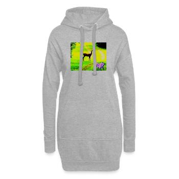 Was gibt's? - Hoodie-Kleid - Grau meliert - Vorne
