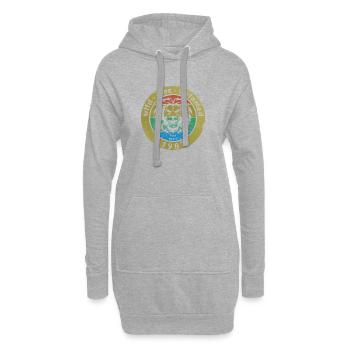 45. Geburtstag Wild, free & untamed since 05/1981 - Hoodie-Kleid - Grau meliert - Vorne