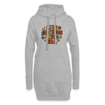 In My Favorite Child Era Tochter Familien Humor - Hoodie-Kleid - Grau meliert - Vorne