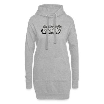 Angoraphobia - Hoodie-Kleid - Grau meliert - Vorne