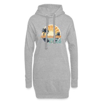 Formentera 2026 - Sweat-shirt à capuche long Femme - gris chiné - Devant