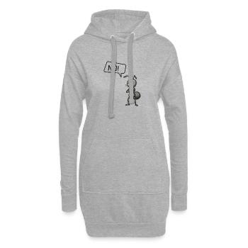Nö! Ameise – Kleiner Fleißkönig macht Pause - Hoodie-Kleid - Grau meliert - Vorne