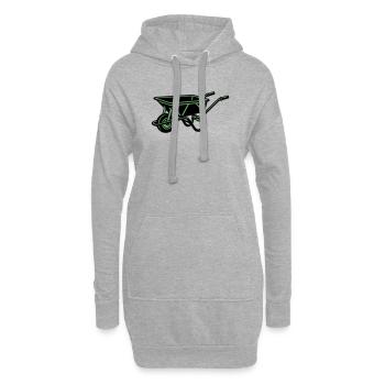 Outil de construction de jardin de brouettes - Sweat-shirt à capuche long Femme - gris chiné - Devant