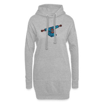 Skateboard Achse Skate Crew - Hoodie-Kleid - Grau meliert - Vorne
