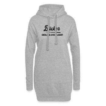 Bäcker Ausbildung Bestanden Azubi Bäckerei - Hoodie-Kleid - Grau meliert - Vorne