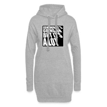 Je ne sais pas ce qui se passe mais c’est vraiment dépassé - Sweat-shirt à capuche long Femme - gris chiné - Devant
