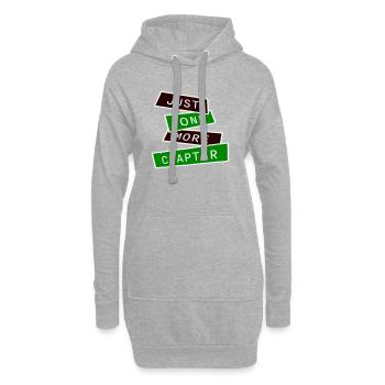 Just One More Chapter Lustig Bücherwurm Lesen Cool - Hoodie-Kleid - Grau meliert - Vorne