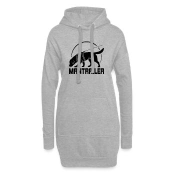 Labrador MANTRAILER Chiens de recherche Chiens Saules chiens - Sweat-shirt à capuche long Femme - gris chiné - Devant