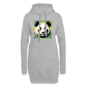 Panda - Hoodie-Kleid - Grau meliert - Vorne