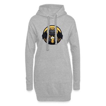 Bat Beer Funny - Hoodie Dress - heather grey - Front