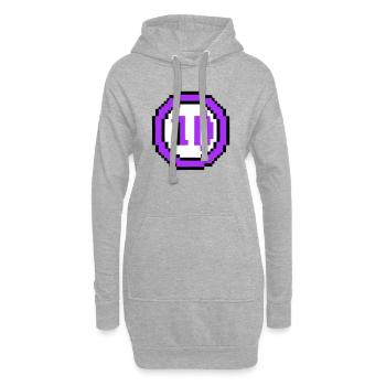 Arcade Münze 10 Jahre Jubiläum - Hoodie-Kleid - Grau meliert - Vorne