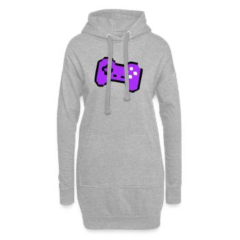  Schräger Retro Controller Gamer - Hoodie-Kleid - Grau meliert - Vorne