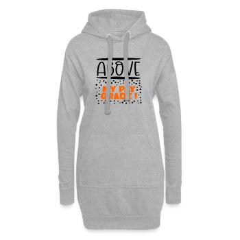 Über meiner Gehaltsstufe - Hoodie-Kleid - Grau meliert - Vorne