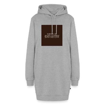 "RUNNING ON ICED COFFEE" Graphic Tee Design - Sweat-shirt à capuche long Femme - gris chiné - Devant