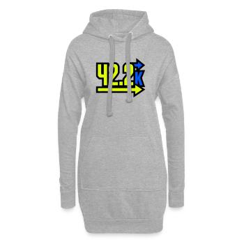  Stolzer 42.2k Marathon Finisher - Hoodie-Kleid - Grau meliert - Vorne
